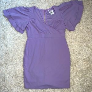 Find Me Plus purple bodycon dress, size 3xl